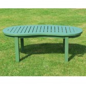 SHERWOOD GREEN BOWOOD TEAK CURVED TABLE