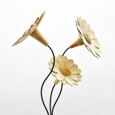 SET OF 3 WOODEN SUNFLOWERS