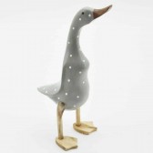 45cm GREY DUCK WHITE SPOTS
