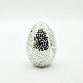 30CM SILVER MOSAIC EGG