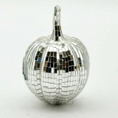 40CM SILVER MOSAIC LARGE PUMPKIN