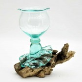 TEAK ROOT WITH GLASS