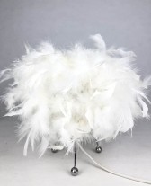 25CM WHITE BEDSIDE TABLE LAMP