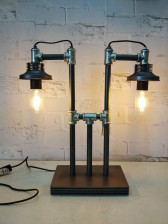 48CM METAL INDUSTRIAL PIPPING TABLE LAMP