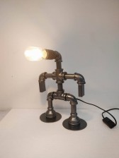 30CM METAL INDUSTRIAL PIPPING TABLE LAMP