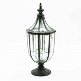 77CM METAL GARDEN LANTERN W TEALIGHT HOLDE