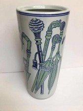 18"'GREEN UMBRELLA' DESIGN UMBRELLA STAND
