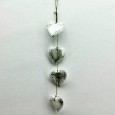 10CM GREY HEART