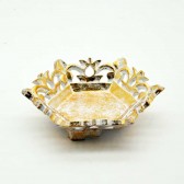 HEXAGONAL GOLD TRAY