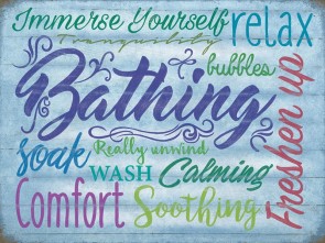 Bathing Metal Sign 400 x300mm