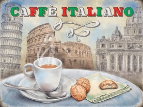 Cafe Italiano Metal Sign 400 x300mm