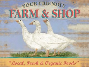 Farm Shop Metal Sign 400 x300mm