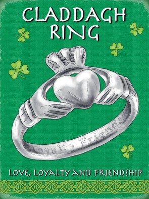 Claddagh Ring Metal Sign 400 x300mm