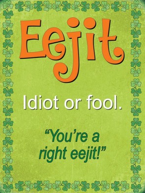 Eejit Metal Sign 400 x300mm