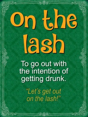 On The Lash Metal Sign 400 x300mm