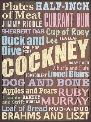 Cockney Metal Sign 400 x300mm