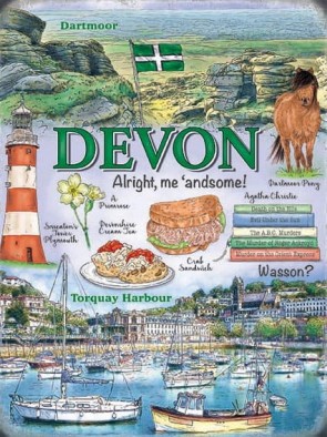 Devon Metal Sign 400 x300mm
