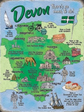 Devon Theres So Much To Do Metal Sign 400 x300mm