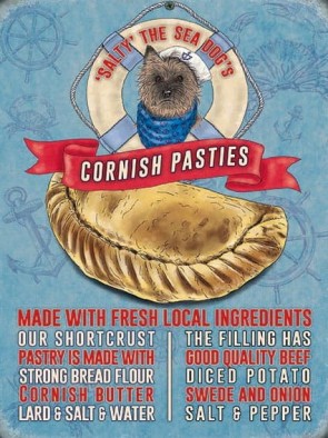 Conish Pasties Metal Sign 400 x300mm