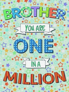 Brother One In A Million Metal Sign 400 x300mm