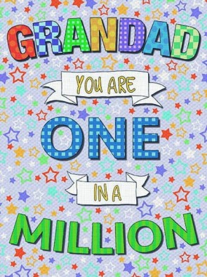 Grandad One In A Million Metal Sign 400 x300mm