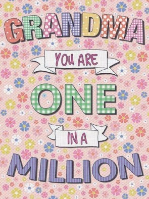 Grandma One In A Million Metal Sign 400 x300mm