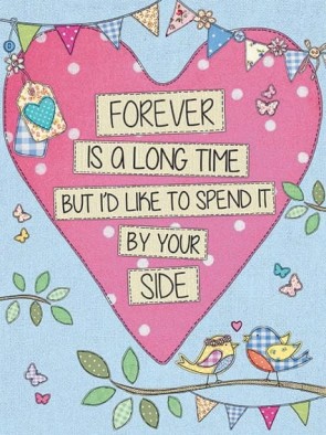 Forever Is A Long Time Metal Sign 400 x300mm