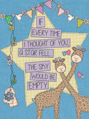 Everytime I Thought Of You Metal Sign 400 x300mm