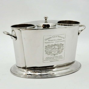 36CM SILVER CHAMPAGNE BUCKET FOR 2 BOTTLES