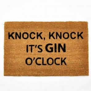 40 X 60 KNOCK ITS GIN OCLOCK DOORMAT
