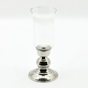 40/35/30CM SET 3 SILVER CANDLESTICKS