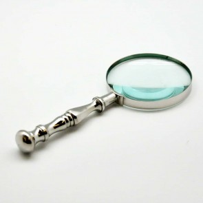 4" NICKEL MAGNIFYING GLASS