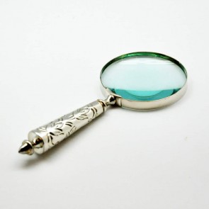 4" NICKEL MAGNIFYING GLASS