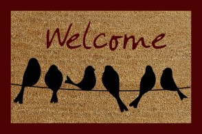 40 X 60 WELCOME BIRDS DOORMAT