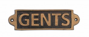 GENTS - METAL SIGN