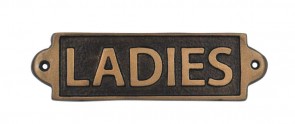 LADIES - METAL SIGN