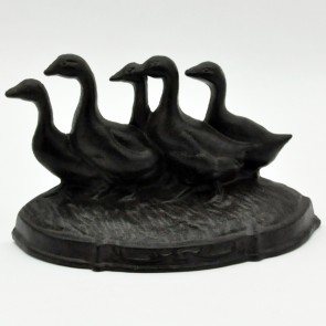 33CM CAST IRON DUCKS DOORSTOP