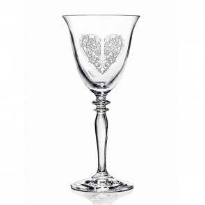 SET 6 FIRST LADY ETCHED FLUTE GLASSES