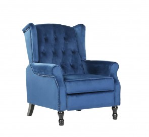 100x78x92 MIDNIGHT BLUE RECLINING CHAIR