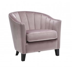 VELVET PINK SOFA CHAIR