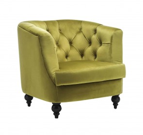 LIME VELVETSINGLE SOFA CHAIR