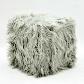 38X38CM SQUARE FLUFFY STOOL