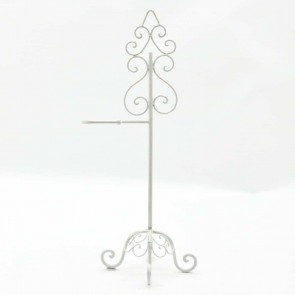 TOILET ROLL HOLDER ON STAND ANTIQUE WHITE