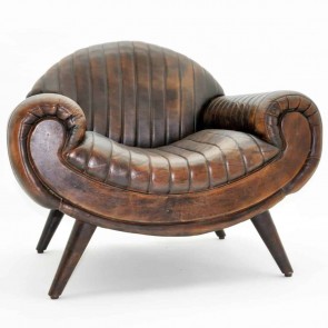 78x90x68cm LEATHER SOFA