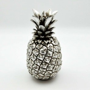 21CM ANTIQUE SILVER PINEAPPLE JAR