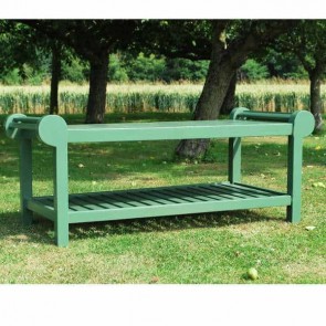 GREEN LUTYEN STYLE TEAK GARDEN COFFEE TABL
