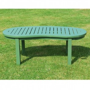 SHERWOOD GREEN BOWOOD TEAK CURVED TABLE