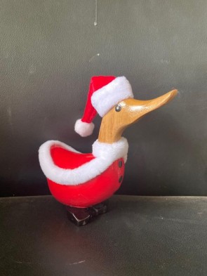SANTA CLAUS DRESSED DUCKLING 20cm