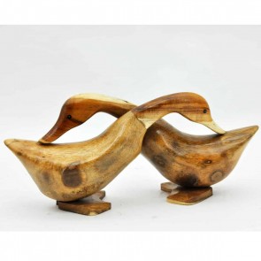 45CM POLISHED HUGGING DUCKS