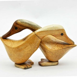 25CM POLISHED HUGGING DUCKS